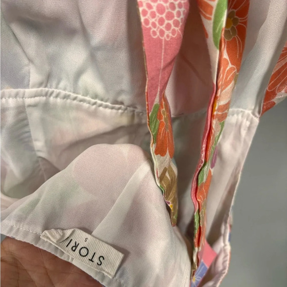 Floral Cut Out Ruffle Sleeve Mini Sundress Tie Back Summer Sexy - Picture 9 of 9